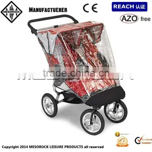 Rain Cover Clear Waterproof Wind Shield for Baby Strollers Pushchairs, Trolley Cover Cart Cover thumbnail-1