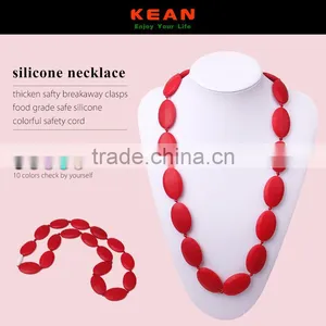 Charm Necklace New Style Silicone Beaded Necklace thumbnail-1