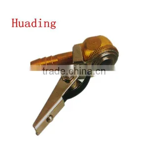 Factory Sales Air Chuck With Clip Pump Adapter Aluminum Alloy or Nickel Plating thumbnail-3