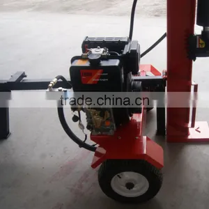 Log Splitter Diesel Power Engine With Electrical Start Wood Log Cutter Two Stage Pump thumbnail-2