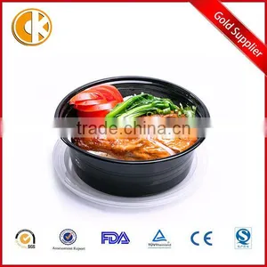 1000ml Round Dispoable pp Plastic Take Away Bowl/food Container thumbnail-1