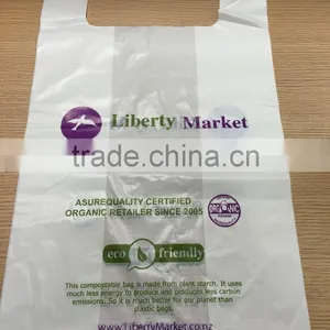 PLA Compostable Shopping Bags Certified AS4736 EN13432 thumbnail-1