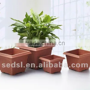 Square Flowerpot,terracotta Planter,clay Flower Pots thumbnail-1