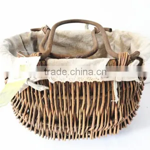 Natural Fruit Basket Decoration Tiered Fruit Basket Wicker Fruit Basket thumbnail-1