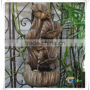 Home Imitation Wood Flower Indoor Wall Water Fountains thumbnail-4