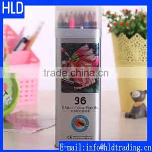 Factory Wholesale Anti Breaking 36pc Water Color Pencil Set With Tin Box thumbnail-1