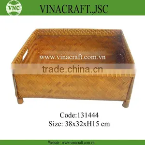 Rattan Bamboo Laundry Baskets Wholesale With Carry Handle thumbnail-1