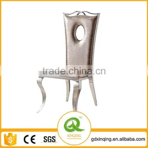 Manufacturer Best Price Popular PU Dining Chairs High End Kitchen Dining Chairs Stainless Dining Chair thumbnail-1