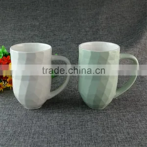 500ml Fine Bone China Ceramic Diamond Coffee Mug High Quality Colorful Porcelain Cute Mug thumbnail-1