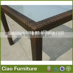 Outdoor Rattan Furniture Table and Chairs Wicker Dining Set thumbnail-6