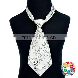 Boys Rabbit Print Neck Ties Wholesale Cheap Bow Tie Collection thumbnail-2
