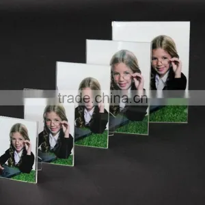 Clear Acrylic Upright Plexiglass Plastic Sign Holder With Slant Back Menu Ad Frame Table Card Display thumbnail-5