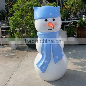 Outdoor Snowman Cartoon Sculpture thumbnail-1