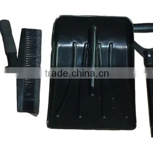 3-in-1 Snow Shovel With Brush Scraper Set thumbnail-1