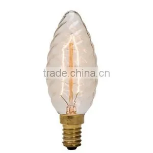E27 Edison C35 Twist Filament Light Bulb thumbnail-1