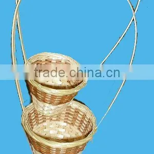 Round Shape Bamboo Flower Baskets thumbnail-1