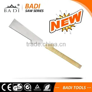 BADI Hardwood Grip Wrapped With Special Rattan Handle Double Side Blade Teeth Hand Panel Saw for Carpenter thumbnail-1