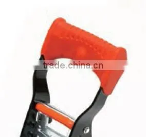 1" RATCHET BUCKLE IN ZINC & ELECTRIC BLACK PLATE / WITH STREAMLINE SHAP AND PLASTIC GRIP thumbnail-2