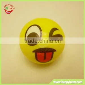 Promotional Facial Naughty Emoji Printed PU Foam Stress Ball for Entertainment thumbnail-1