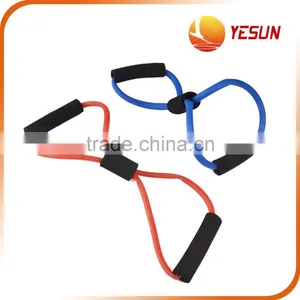 Set of 2 PCS Fitness Tension Ropes,TPR Fitness Tension Ropes, EVA Fitness Tension Ropes thumbnail-1