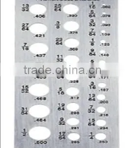 29 Measuring Holes Stainless Steel Drill Gauge Tool thumbnail-1