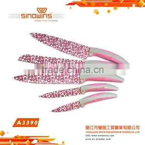 New Design Colorful Blade Stainless Steel Kitchen Knife Set thumbnail-1