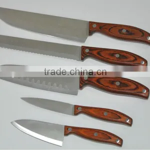 Pakka Wood Handle Kitchen Knife Set thumbnail-1