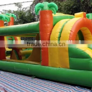 100 Foot Inflatable Obstacle Course Bounce Houses Inflatable Fun Run for Rent thumbnail-2