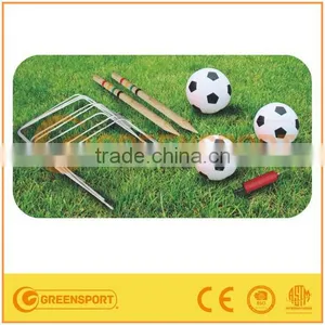 GSSGCR20 Football Wooden Croquet Outdoor Game Set thumbnail-1