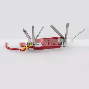 2014 New Stock Pocket Mini Multi Aluminium Oxide Promotion Bike Keychain Tools 605-6 thumbnail-1