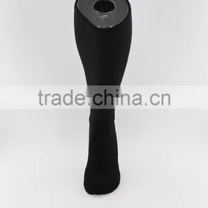 Black Nylon Knee High Soccer Wholesale Socks Men thumbnail-2