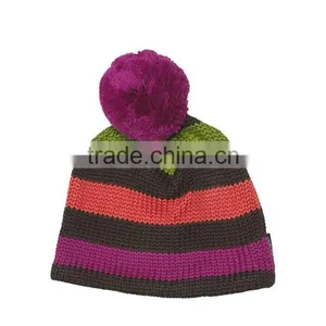 New Arrival Wholesale Acrylic Beanie Pompom thumbnail-3