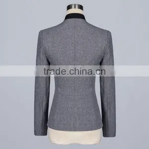 Formal Gray Blazer Women Business Suits Formal Office Suits Work Wear Sets Ladies Uniforms OL Style Pant Suits thumbnail-6