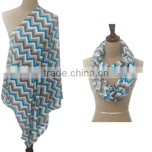 Jersey Chevron Enternity Nursing Cover Scarf thumbnail-3