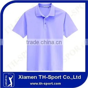 Breathable Light Purple Soft Cotton Golfer Shirts thumbnail-1