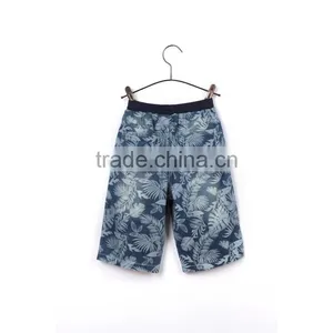 Hot Summer 2-8 Years Short Jeans Child Clothing Boys Denim Shorts Flower Pattern Printed Kids Short Pants thumbnail-2
