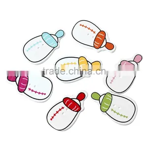 Feeding Milk Bottle Mixed Two Holes Baby Shower Decoration Wood Sewing Scrapbooking Button thumbnail-1