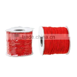 Polyamide Nylon Jewelry Thread Cord For Buddha/Mala/Prayer Beads Red Elastic 1mm thumbnail-3