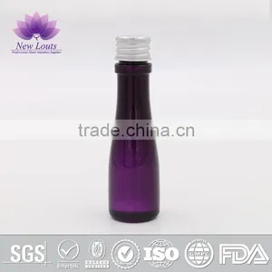 Transparent PVC Plastic Bottle With Purple Shampoo for Hotel thumbnail-4
