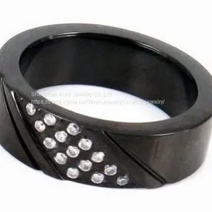 Custom Black Stainless Steel Men' Wedding Ring 8# , 9# , 12# thumbnail-3