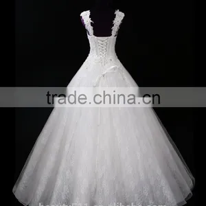 Harness Sexy Mermaid Lace Mermaid Color Wedding Dress Bridal for Bride V-neck Bridal Dress Custom Made Wedding Dress 2017 thumbnail-5