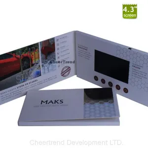 Hot 4.3 Inch Video Card in Paper Crafts,video Paper Card,paper Video Greeting Card thumbnail-2