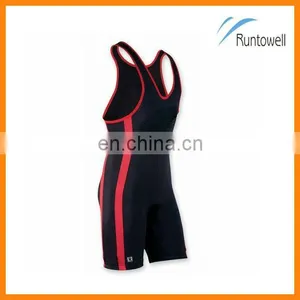 Custom Design Wrestling Singlets, Sublimation Wrestling Singlets for Sale, Custom Take Down Breast Cancer Wrestling Singlet thumbnail-1