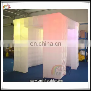 Best Price Outdoor Inflatable Photo Booth With LED Light Portable Kiosk Tent On Sale thumbnail-2