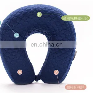 Factory High Quality Cotton Filled Adult Travel Pillow thumbnail-4