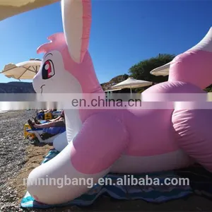 PVC Pink Inflatable Rabbit Toy for Entertainment thumbnail-1
