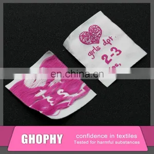 Satin Label Centerfolded Woven Label for Jeans thumbnail-1