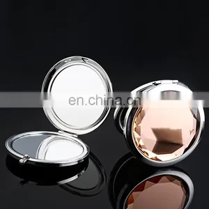 Customized Logo Printed Makeup Double Sides Crystal Decorative Mirror thumbnail-1