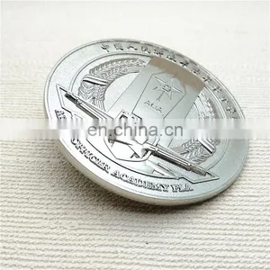 China Factory Silver Army Challenge Coin With Chinese Map thumbnail-3