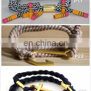 Wholsale Anchor Bracelet With Decorations Charm Bracelet Rope Tails thumbnail-1